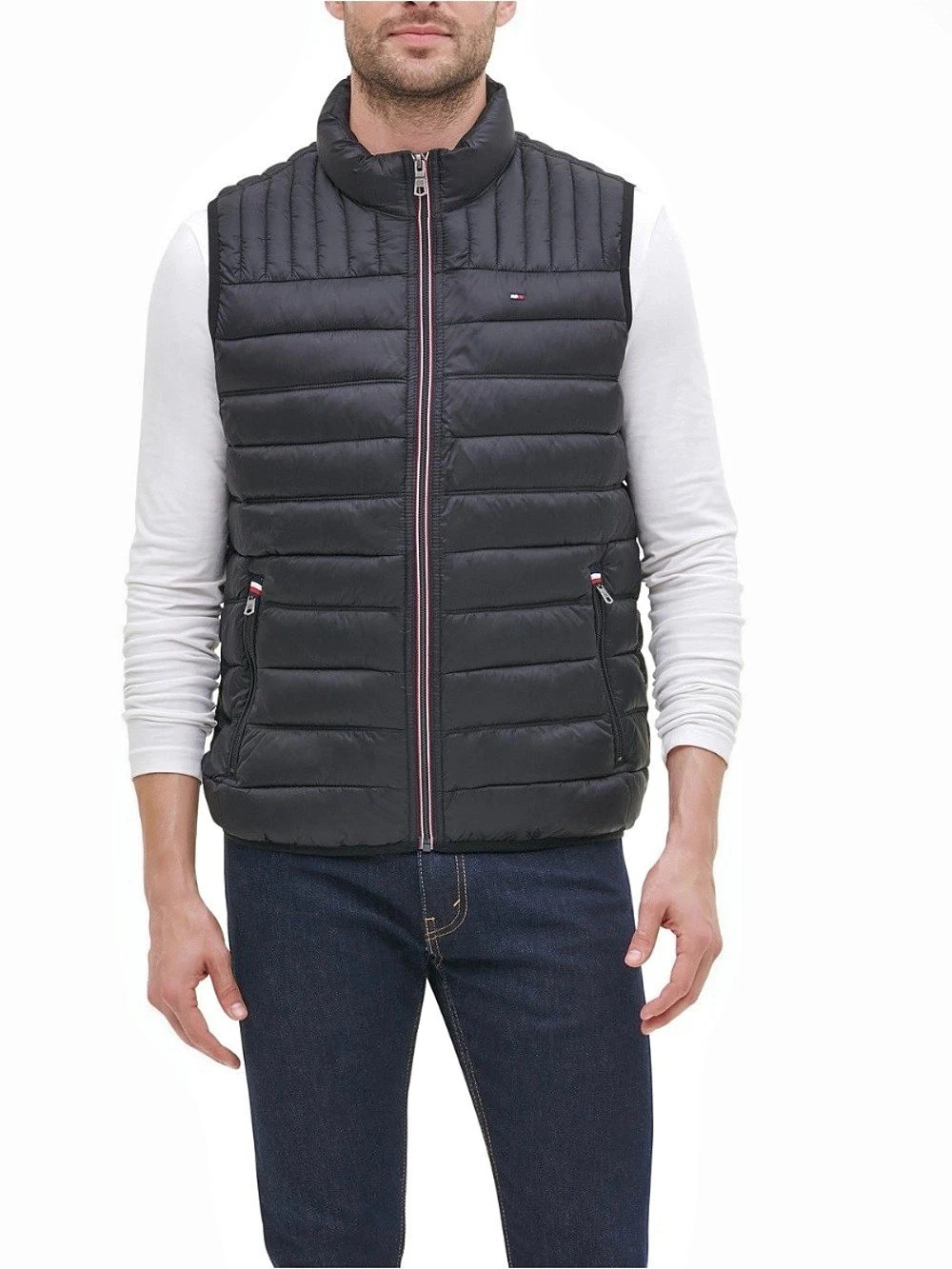 Tommy Hilfiger Men's Quilted Puffer Vest Black XL